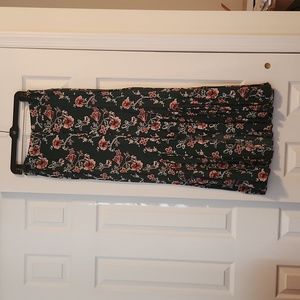 Floral Split Skirt